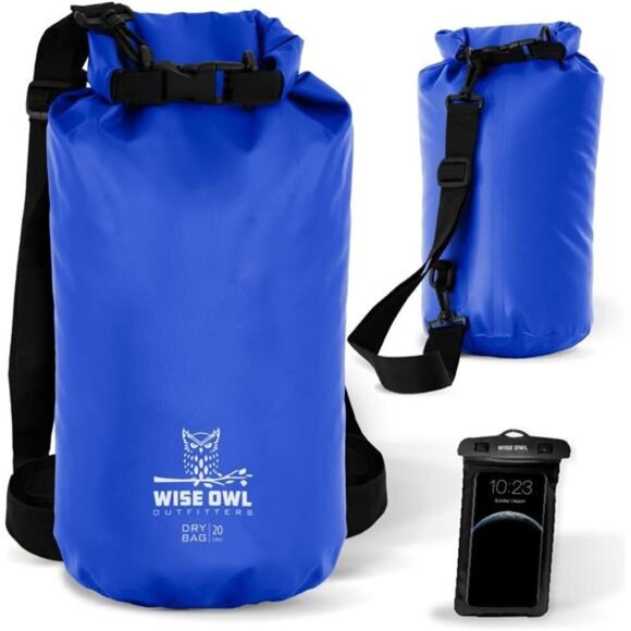 Wise Owl Outfitters Waterproof Dry Bag Backpack - Thick, Durable Water Bag - Picture 1 of 7